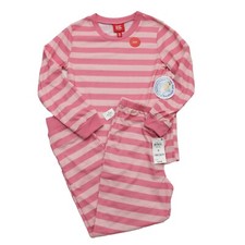 Macys Family PJs Kids M 8 Pink Stripe 2-Pc Top and Bottom