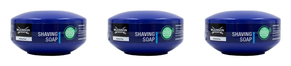 Wilkinson Sword Essential Shaving Soap Rasierseife , 3x125g EAN4027800920501