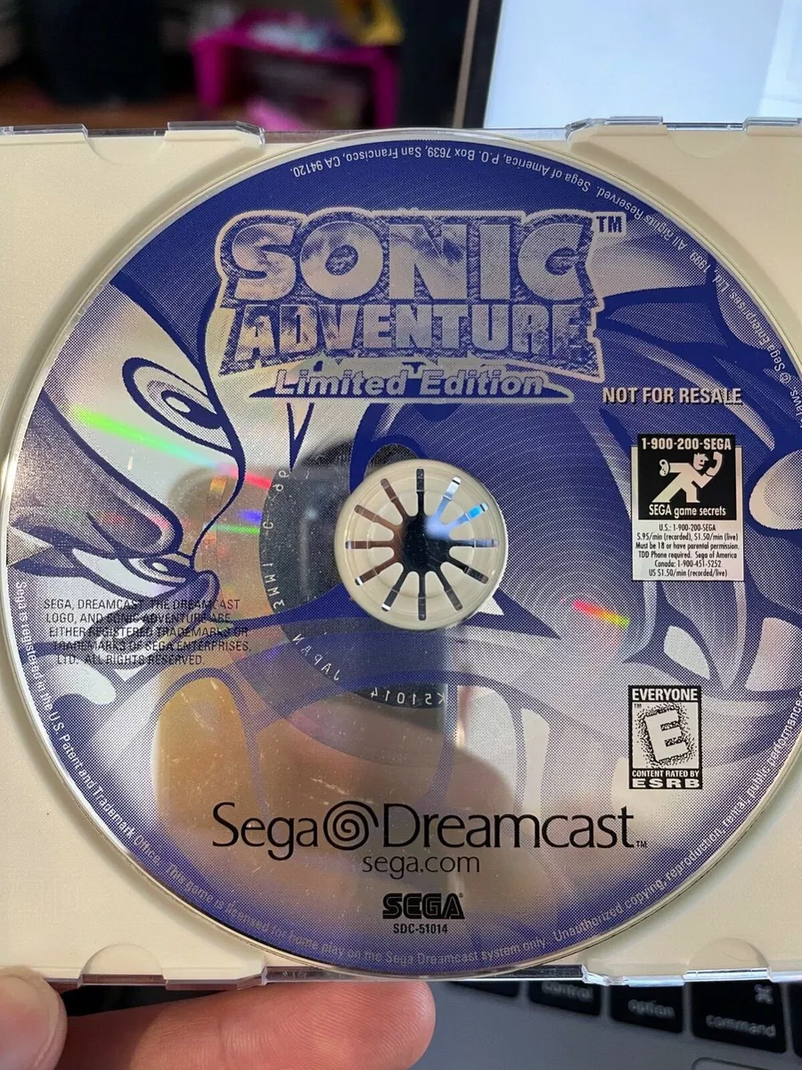 SONIC ADVENTURE VIDEO GAME (SEGA DREAMCAST CD-ROM VIDEO GAME VERSION) (SONIC  ADVENTURE VIDEO GAME (SEGA DREAMCAST CD-ROM VIDEO GAME VERSION), SONIC  ADVENTURE VIDEO GAME (SEGA DREAMCAST CD-ROM VIDEO GAME VERSION)): MADE BY