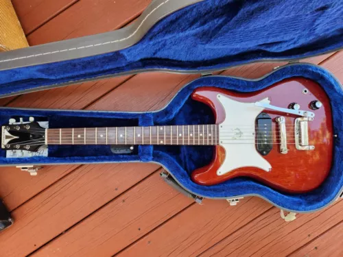 1961 EPIPHONE CORONET ELECTRIC GUITAR CHERRY ULTRA RARE SB533-MV CHERRY  1 Of 7