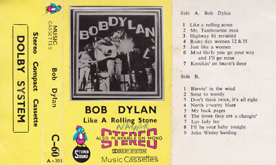 BOB DYLAN Like A Rolling Stone  - Cassette - Tape [Asian Issue]  SirH70