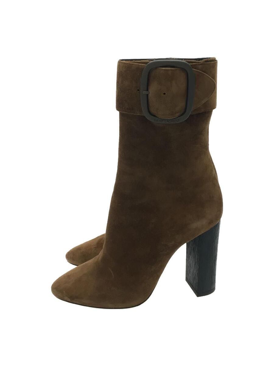 SAINT LAURENT altri stivali 35 camoscio marrone usati