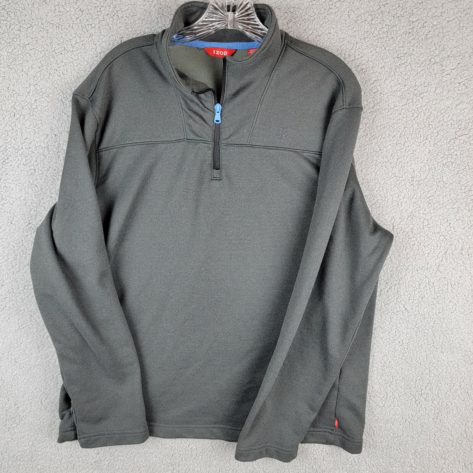 IZOD Mens Shirt M Soft Pullover Long 