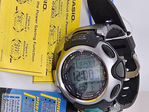 CASIO PRO TREK PRG-50-1VDR Modelo 2471 Resistente Solar - Triple Sensor - TOTALMENTE NUEVO - Imagen 19 de 20