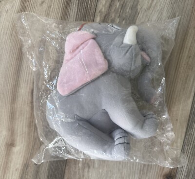 VTG! Gray Elephant Tusker The King & I Plush Stuffed Toy 9'' Morgan Creek SEALED!