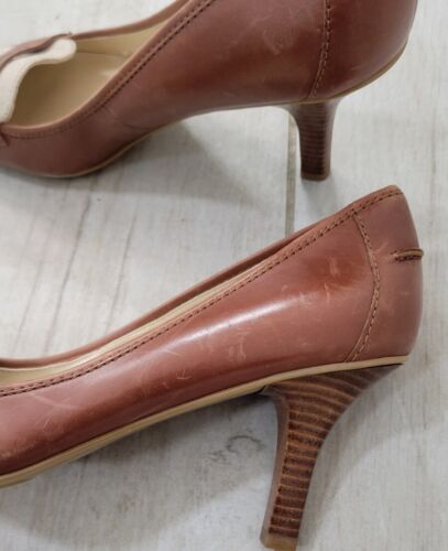 Sella profonda Lauren by Ralph Lauren Lanette marrone chiaro da donna taglia 10M - Foto 6 di 10