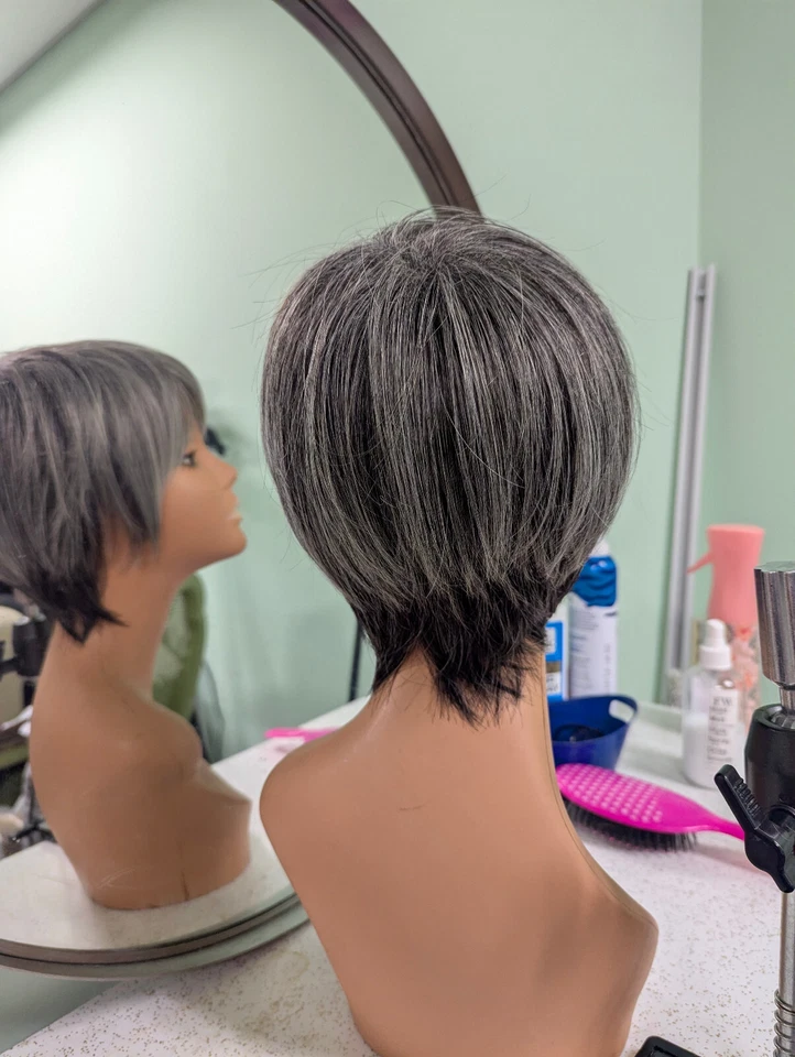 Raquel sintética amigable con el calor Welch Mirage en color RL511 azúcar y carbón Foto 3 de 4