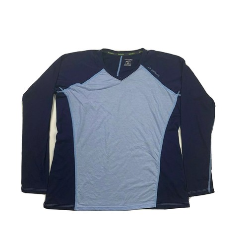 Long Sleeve Blue Athletic Shirt | eBay