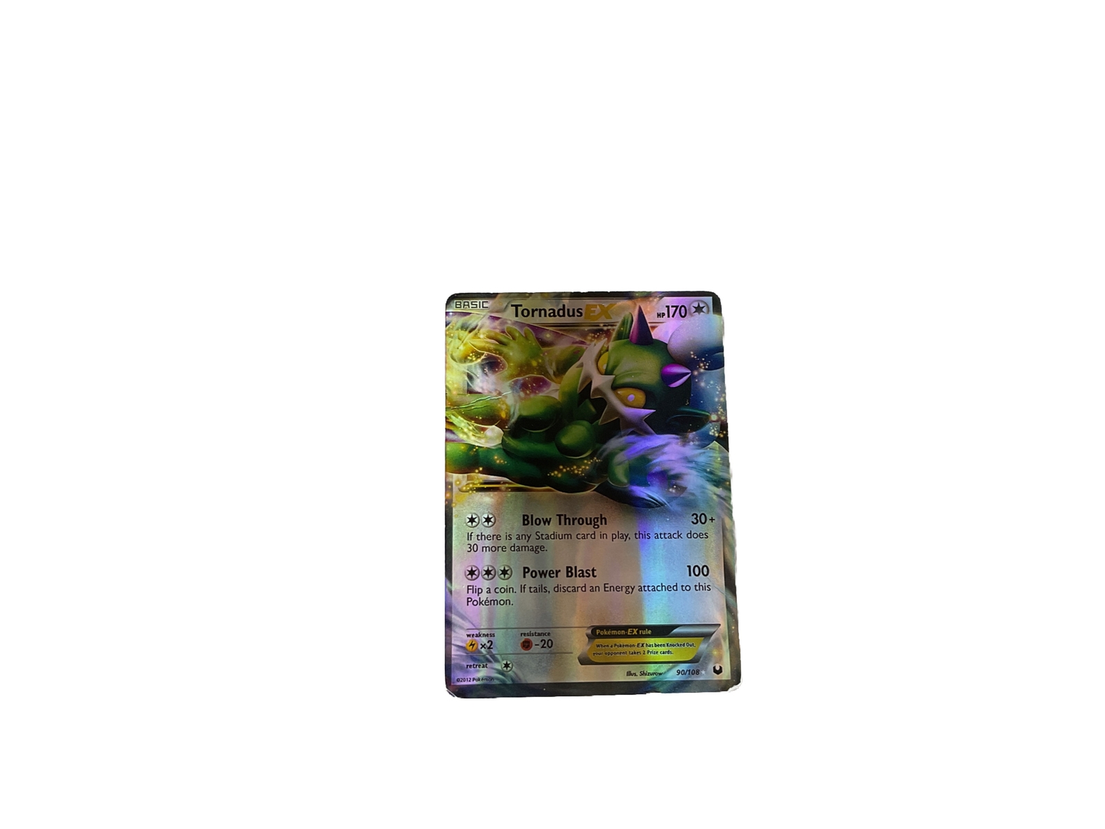 Pokémon TCG Tornadus-EX Dark Explorers 90/108 Regular Holo Rare EX