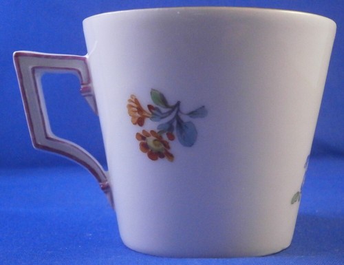 Antique 18thC KPM Berlin Porcelain Floral Cup & Saucer Porzellan Tasse #3 - Picture 13 of 17