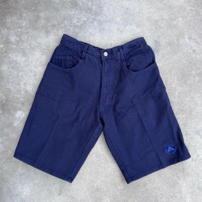 Vintage Airwalk Skater Shorts Baggy Blue Size M Made in USA Grunge