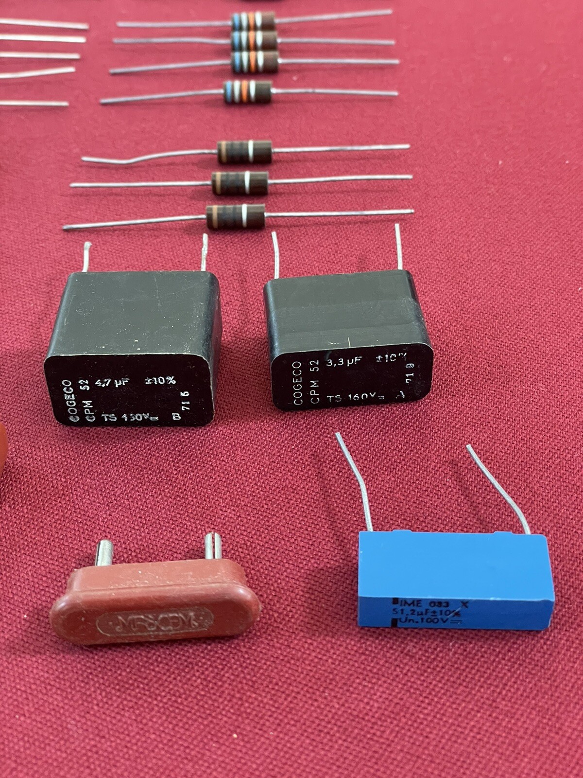 RADIO TSF LOT de quatre résistances de puissance neuves EUR 9,00