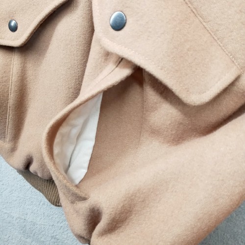 Vintage Nordstrom Men's Wool Mix Harrington Jacket Large/Tall Beige Rare - Picture 10 of 23