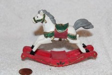 Vintage rocking horse ornament D