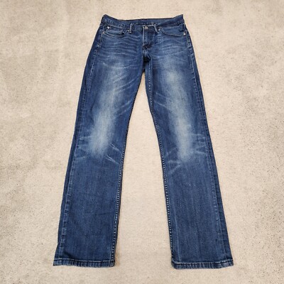 Levi s 514 Jeans Mens 29x32 Blue Denim Straight Regular Fit Grunge American