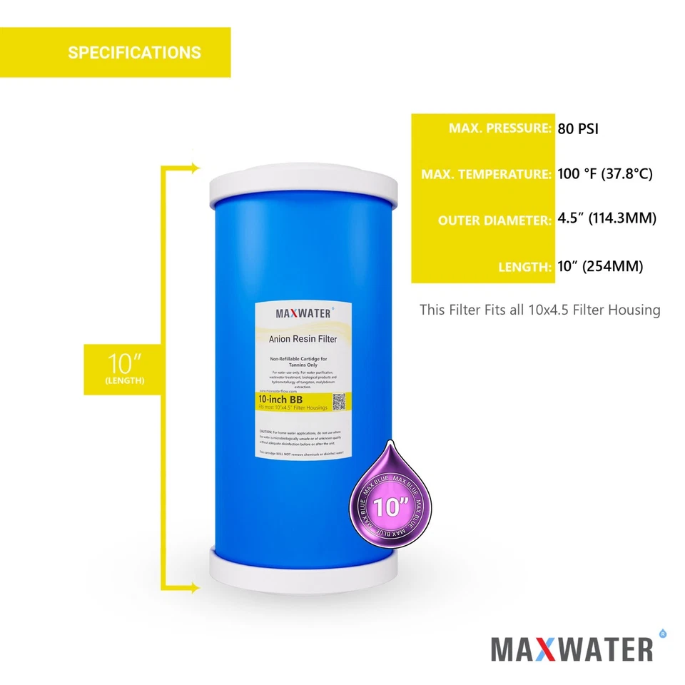 10" x 4.5" Tannis reduction water resin (for Tannis Reduction Only) - Image 2 of 4