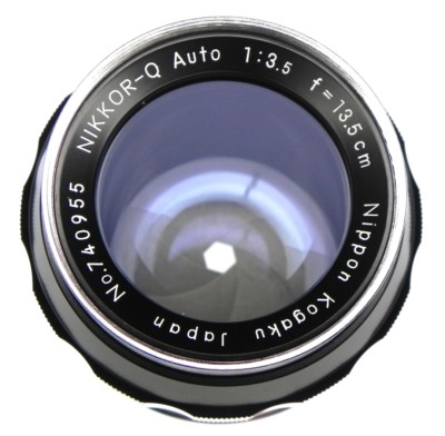 Nikon F 13.5cm f3.5 Non-Ai #740955  MINT w/Box,Card