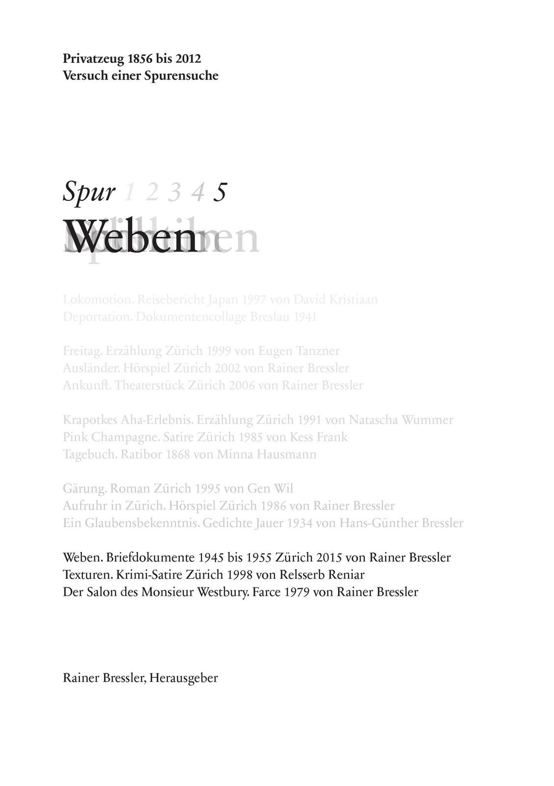 Thumbnail - Spur 5 Weben | Buch | 9783741207365