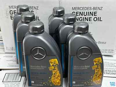 #ad 6L. Genuine Mercedes Benz Engine Oil 5W 40 Synthetic Motor Oil. New from case. $98.88