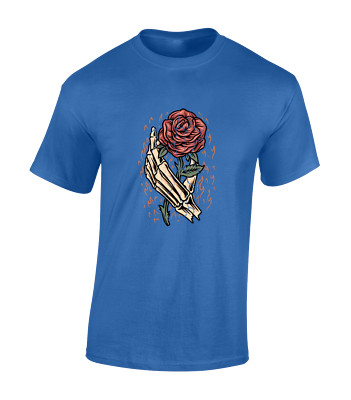 DEATH ROSE TATTOO HERREN T SHIRT RETRO VINTAGE DESIGN GRAFFITI ART KÜNSTLER TOP