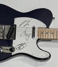 BOYZ II MEN SIGNED CUSTOM II ELECTRIC GUITAR NATHAN SHAWN WANYA PROOF JSA COA — photo 2