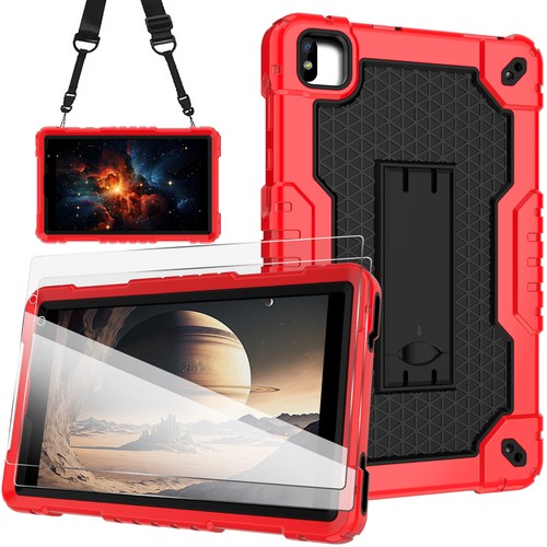 Funda para FOXX P8 8 pulgadas híbrida a prueba de golpes estuche incorporado soporte correa para el hombro - Imagen 143 de 154