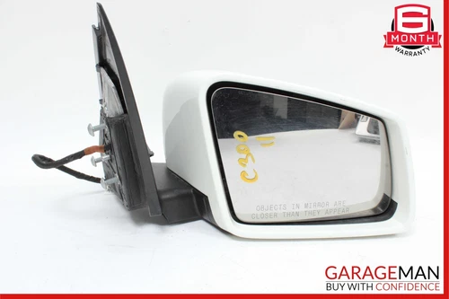 10-11 Mercedes W204 C300 Front Right Side Mirror Door Rear View White OEM