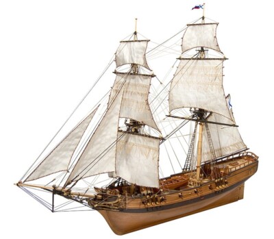 Master Korabel MK0401P DIY Brigantine Phoenix+boat  Wooden Kit ship scale 1:72