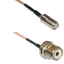 RG316 MINI UHF FEMALE to UHF Female BULKHEAD RF Cable Rapid-SHIP LOT