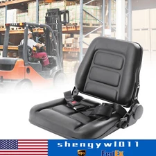 Universal Forklift Seat Black Fits For Clark Cat Hyster Yale Toyota Mitsubishi