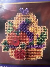 Mill Hill AUTUMN HARVEST Pin CROSS STITCH KIT Autumn Bounty Seasonal BEADED KIT