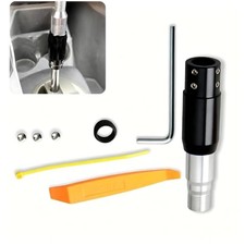 1 PC Shifter Gear Shift Knob Adapter, Aluminum Alloy Converter, Shift Knob