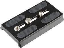 Camera Quick Release Base Plate with 1/4" & 3/8" Threads Compatible with Manfrot