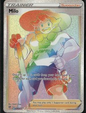 Milo Secret Secret Rare SWSH02 Rebel Clash 201/192 Supporter Holo Pokemon Card