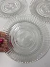 Vintage Anchor Hocking Queen Mary Ribbed Glass 6" Bread Plates - Set of 7 — photo 4