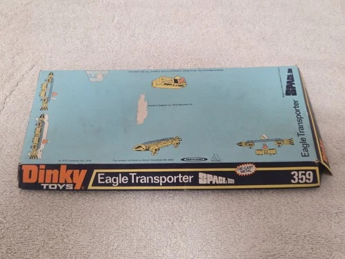 Vintage Dinky - 359 Space 1999 Eagle Transporter original box / display plinthe