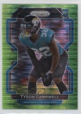2021 Panini Prizm Rookie Neon Green Pulsar Prizm Tyson Campbell #384 fm0