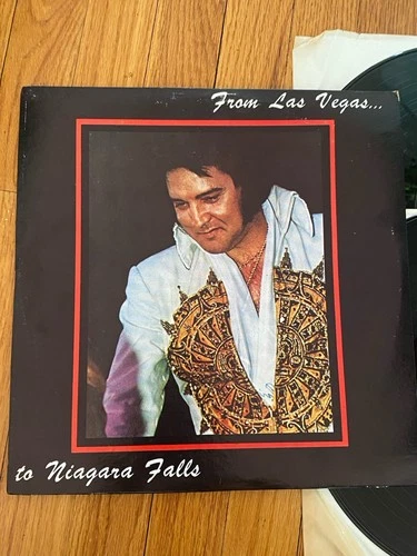 ELVIS PRESLEY ELVIS FROM LAS VEGAS TO NIAGARA FALLS NM DOUBLE LP FREE SHIP