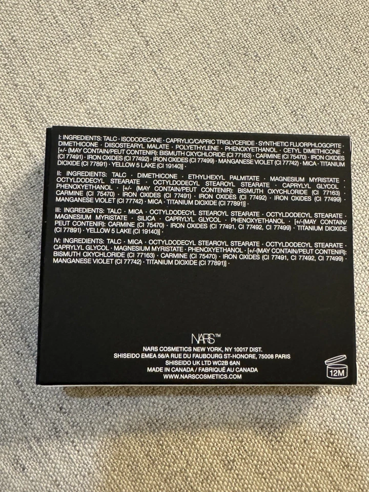 NARS TAJ MAHAL QUAD EYESHADOW PALETTE  NEW In Box - Image 4 of 4