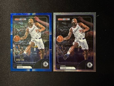 NBA HOOPS 2025-2026 Kawhi Leonard Color Match 40/149 Blue Parallel Clippers Nba
