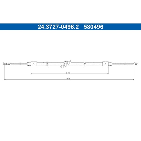 Seilzug Feststellbremse Ate 24.3727-0496.2 FüR Mercedes-Benz Vito Mixto-image