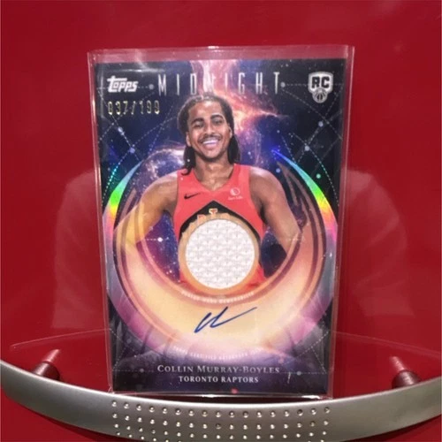 Topps 2025-26 Midnight Rookie Jersey Autograph Collin Murray-Boyles /199 Raptors