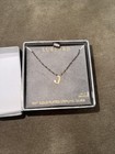 Lussoro 18k Gold Plated Sterling Silver Women's Initial J Necklace 16in adjust