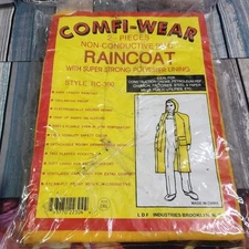 Rain Coat Construction RC-300 2XL Comfi-Wear Knee Length Yellow Polyester Lining