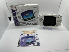 Game Boy Advance Arctic White Console System Boxed Box/Console ( No Manual) Work