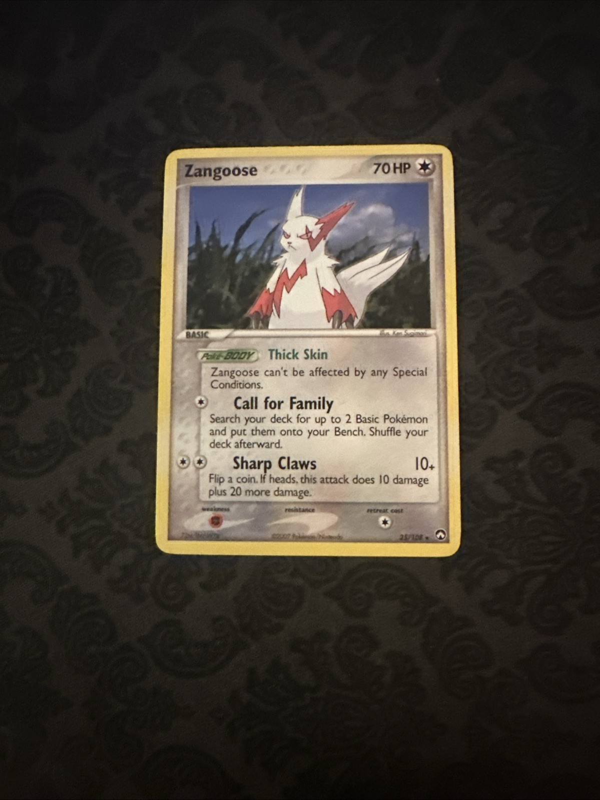 Pokemon EX Power Keepers Rare Card - Zangoose 25/108