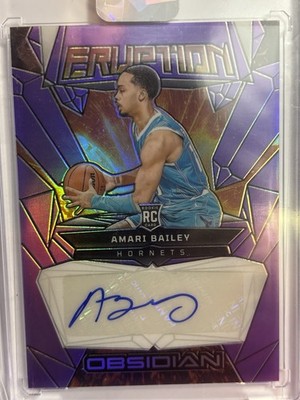 2023-24 Panini Obsidian - Rookie Eruption Autographs Amari Bailey #RE-AMA...