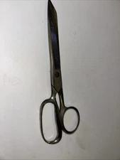 Vintage Tailors Sewing Scissors Hot Drop Forged Steel No. 137 1/2 Made In Italy