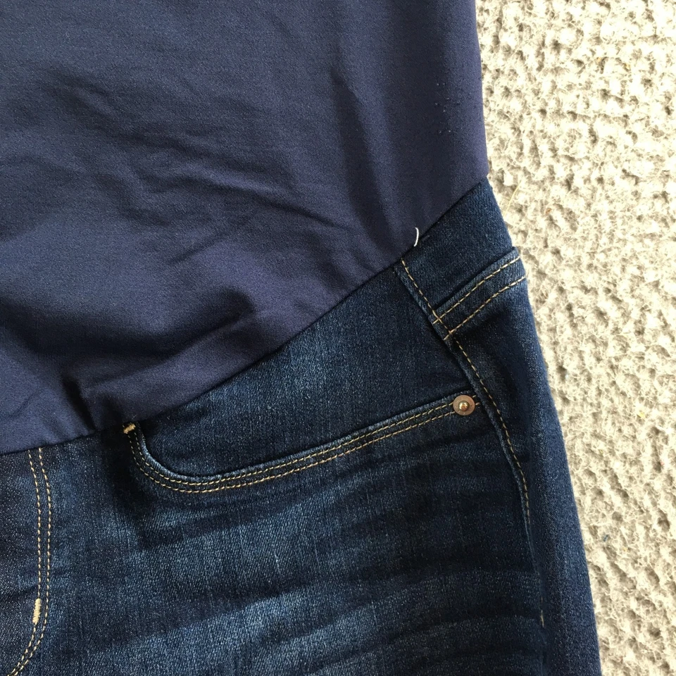Signature Gold by Levi Strauss & Co. Maternity Bootcut Jeans Womens L Blue Denim - Image 4 of 4