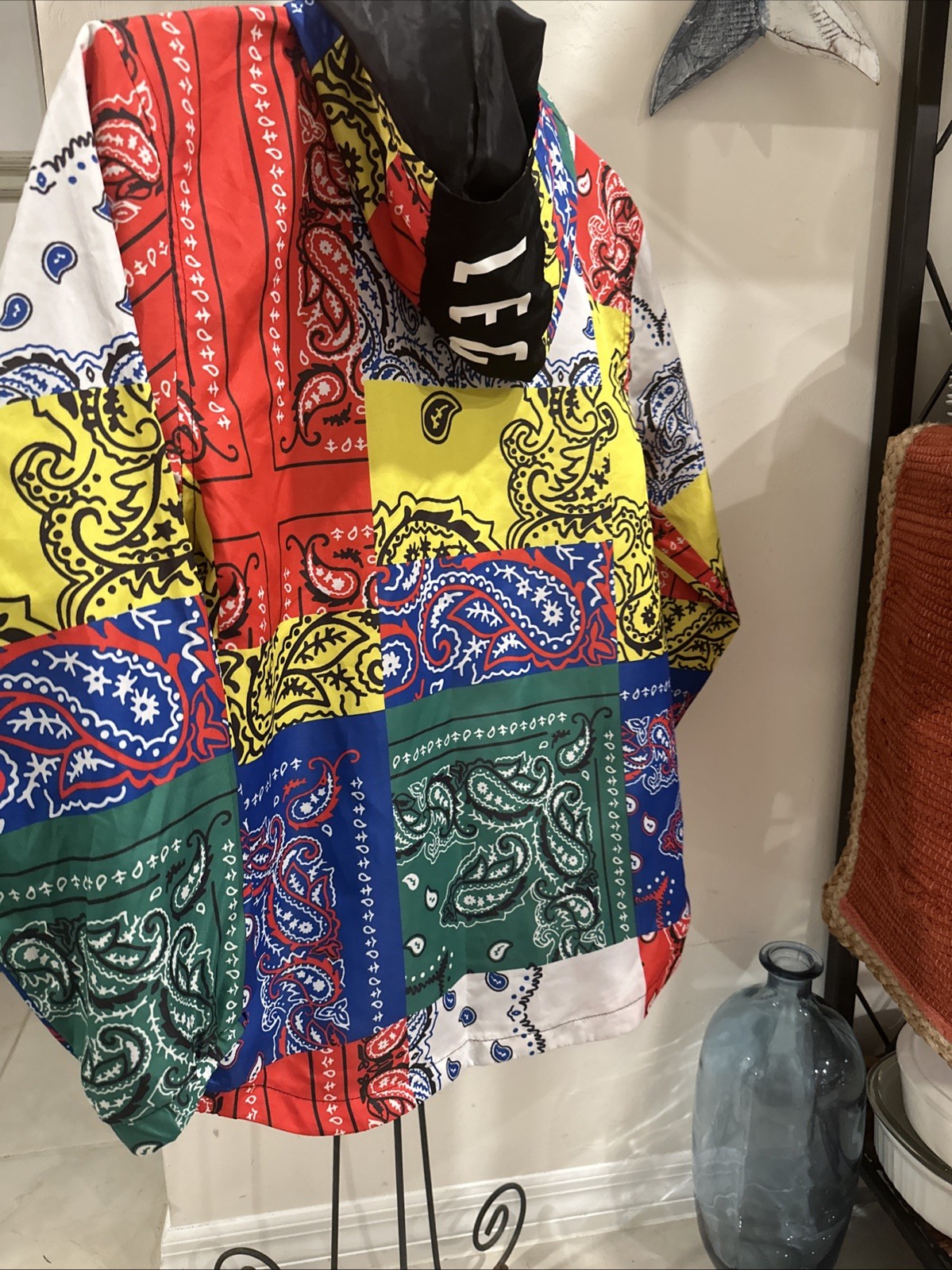 Encrypted Legend Patchwork Lightweight Hoodie M-1… - image 3